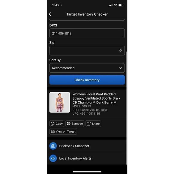 Floral Print Strappy Ventilated Sports Bra in Dark Berry - Picture 9 of 9